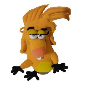 Nickelodeon 1997 Vintage Angry Beavers Norbert Stuffed Plush Animal Toy Doll 8"